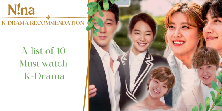 K-drama list for a review, the image is showcasing multiple smiling protagonists